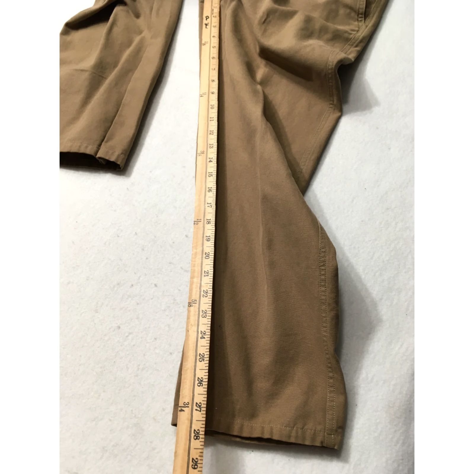 Vintage Columbia Pants Mens 34 Canvas Regular Fit Straight Leg Tan Outdoors 100% Cotton Size US 34 / EU 50 - 5 Thumbnail