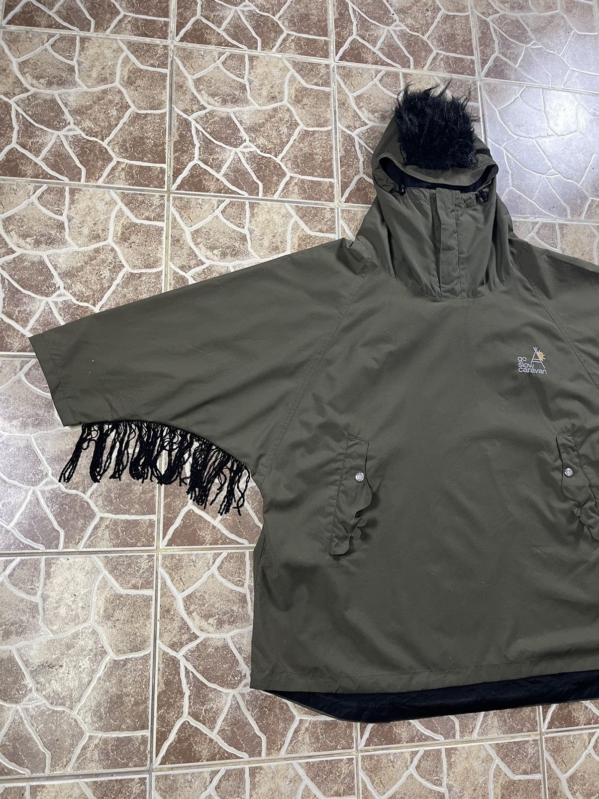 go slow caravan Vintage GO SLOW CARAVAN Mohawk Poncho Kapital Style Jacket Size US L / EU 52-54 / 3 - 3 Thumbnail