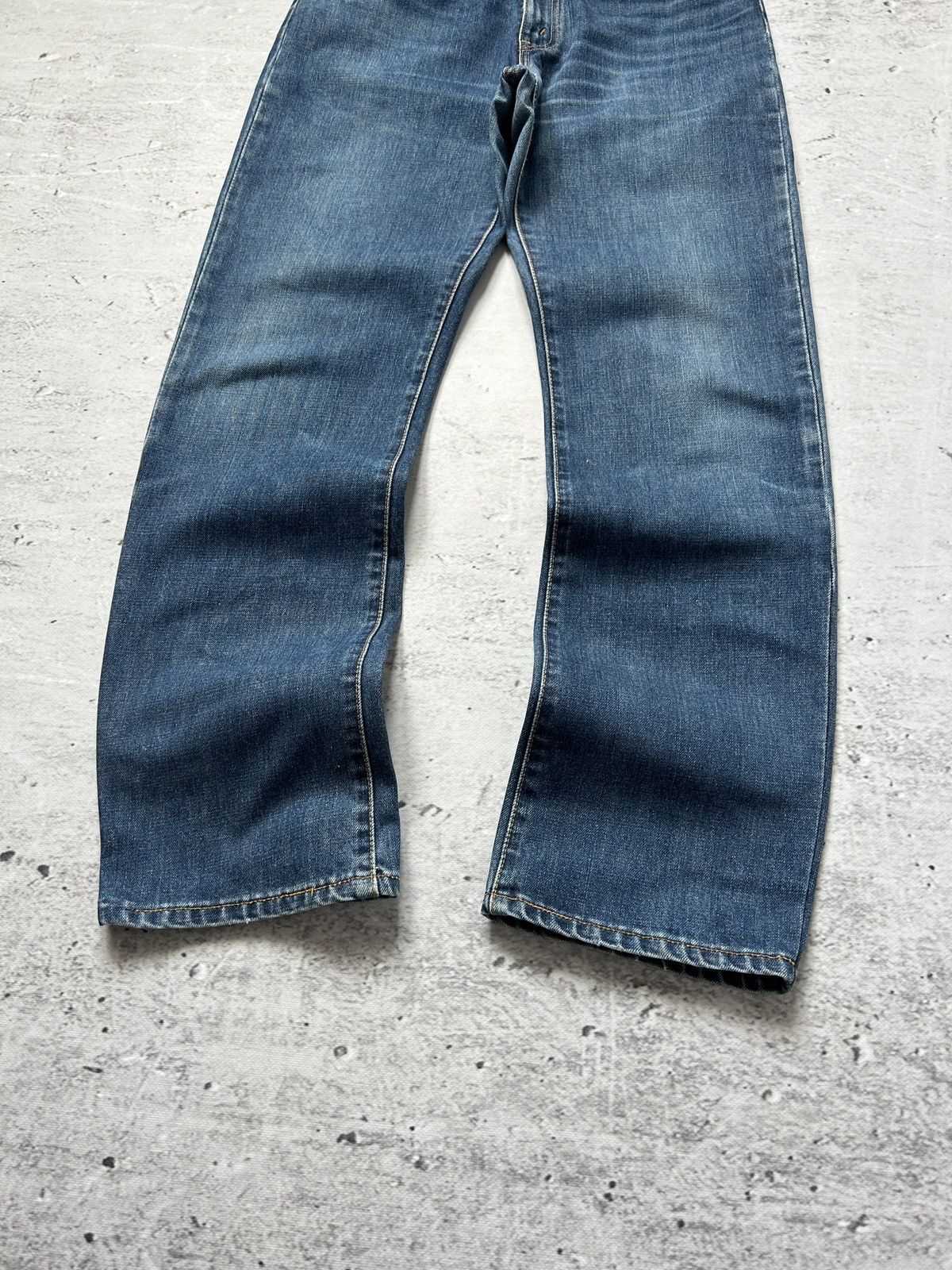Levi's Vintage Clothing 💥Vintage Levis Washed Blue Wide Bootcut Denim Jeans 90s💥 Size US 33 - 7 Thumbnail