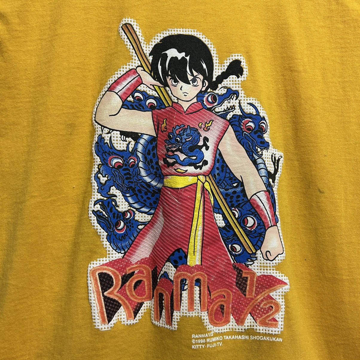 Anime RANMA 1/2 ANIME SHIRT 1998 KID SIZE 6-8 YEARS Size US M / EU 48-50 / 2 - 2 Thumbnail
