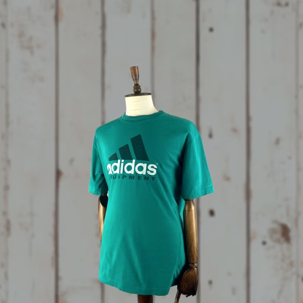 Adidas Adidas Equipment T-Shirt Size XL Green Cotton Mens Short Sleeve Crew Neck Size US XS / EU 42 / 0 - 1 Thumbnail