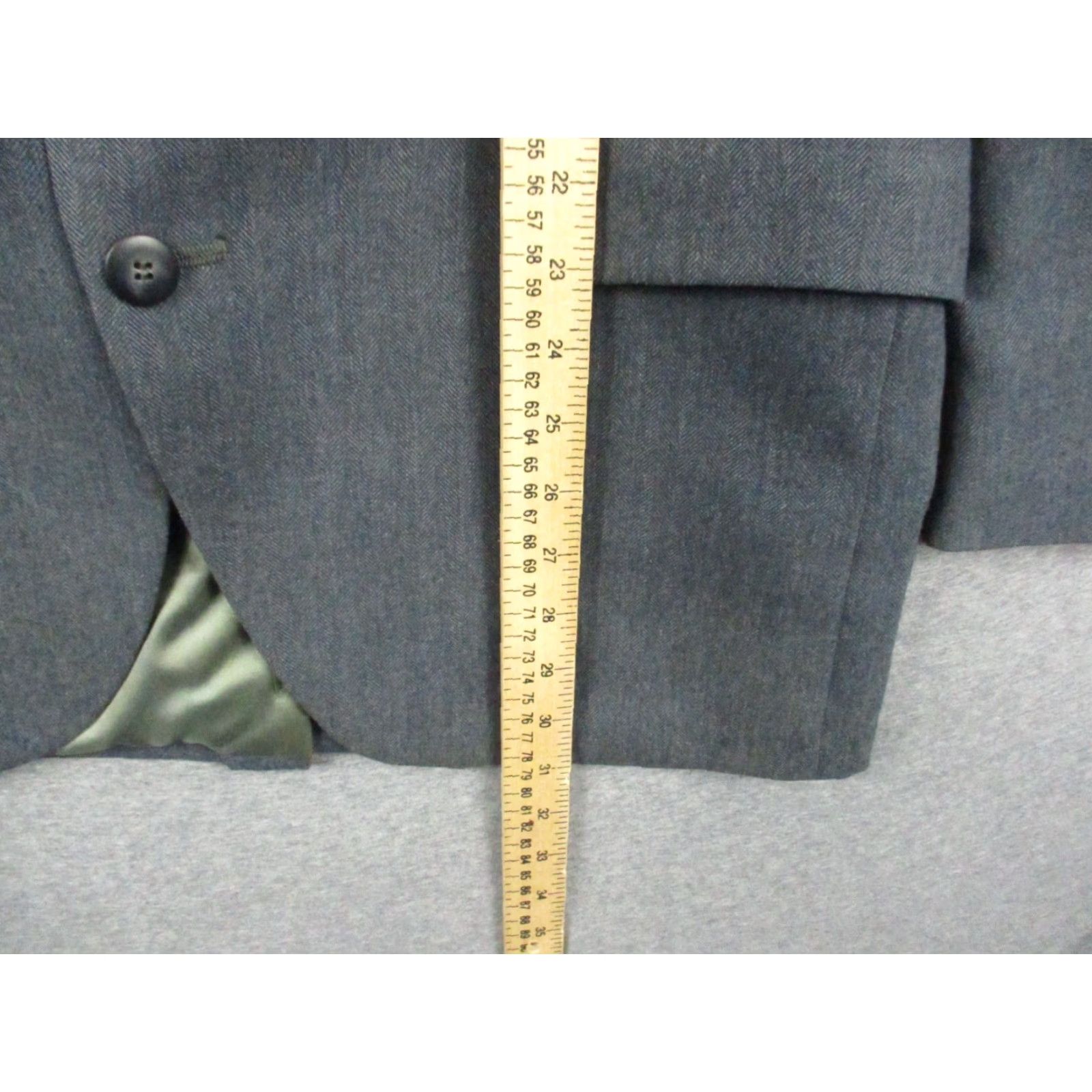 Vintage VINTAGE LL Bean Men's 40R Sport Coat 2-Button Charcoal Blazer Jacket Double Vent Size 40R - 4 Thumbnail