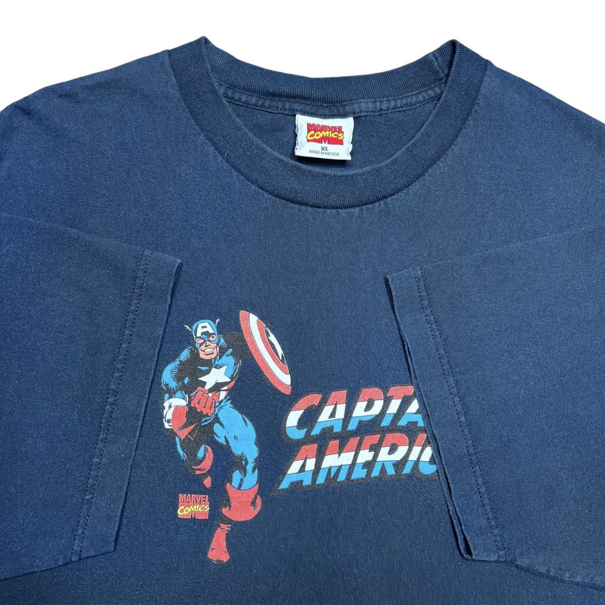 Marvel Comics × Vintage 2000s Marvel Comics Captain America Superhero Graphic Tee Size US XL / EU 56 / 4 - 2 Thumbnail