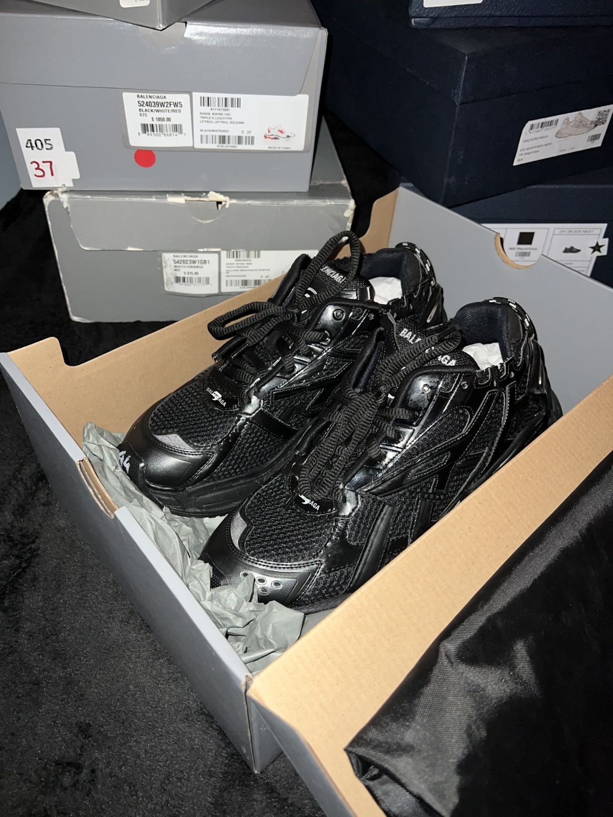 Balenciaga Balenciaga Runner “Triple Black” Made in Italy Size US 11 / EU 44 - 11 Thumbnail