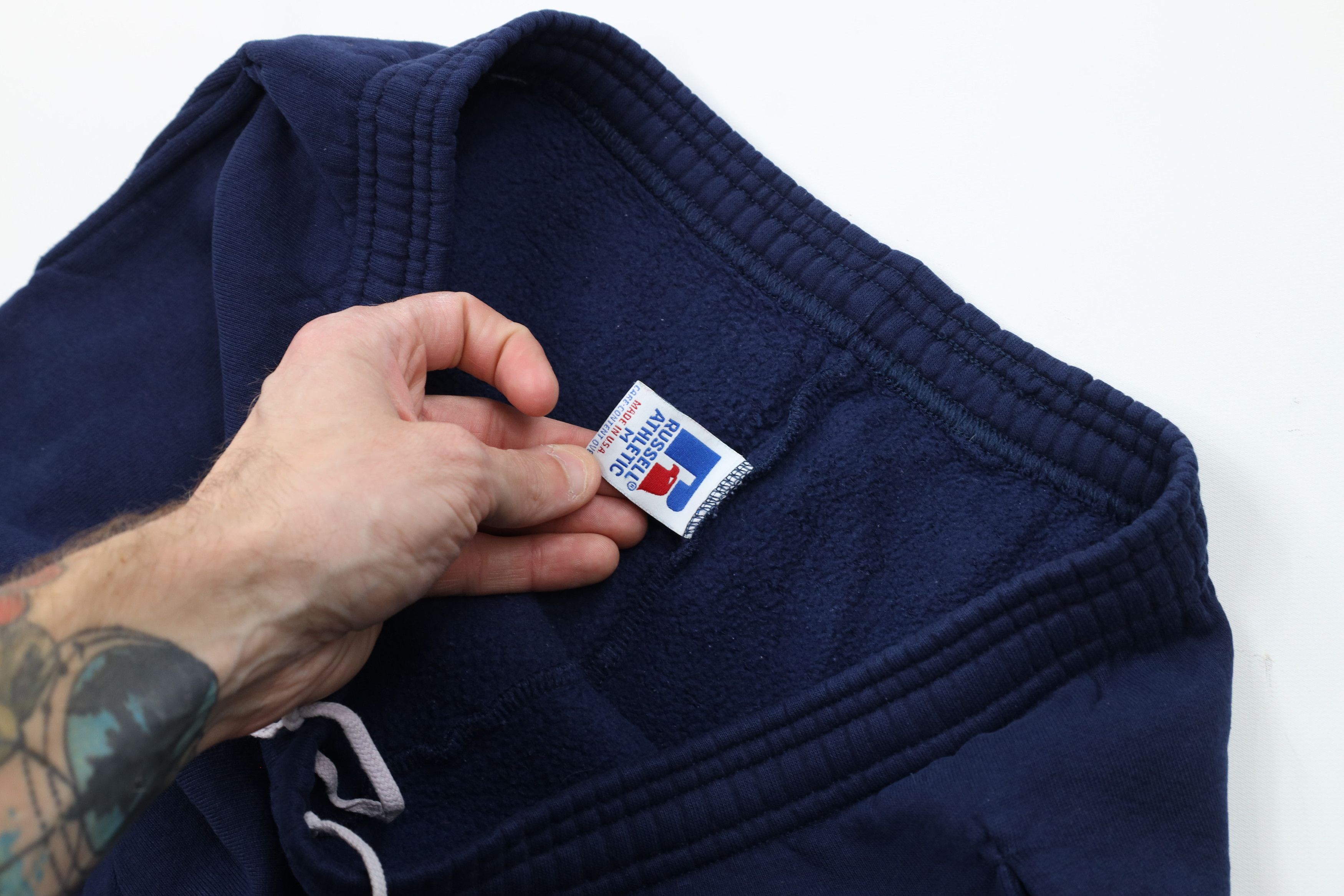 Russell Athletic × Vintage Vintage 90s Russell Athletic Sweatpants Joggers Blue USA Size US 36 / EU 52 - 6 Thumbnail