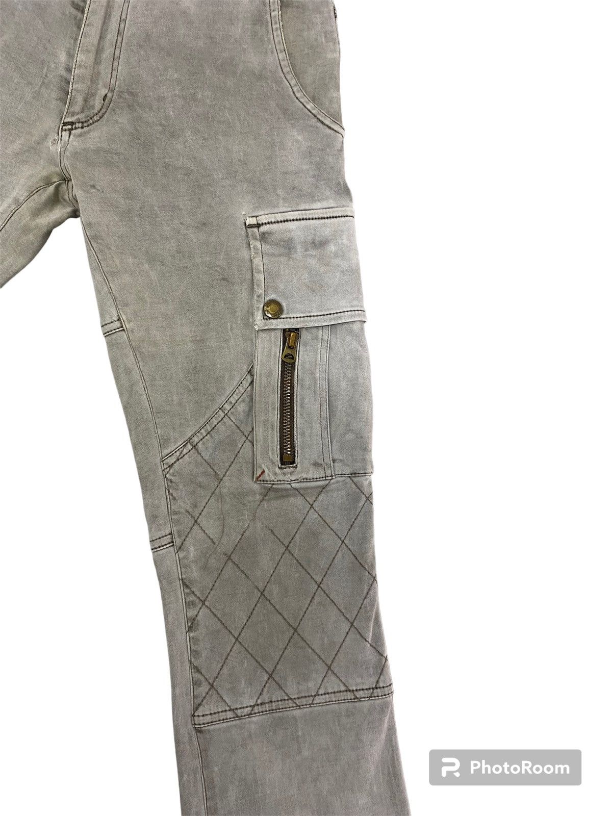 Tete Homme 🔥 Very Rare Vintage Tete Homme Issey Miyake Biker Cargo Pant Size US 28 / EU 44 - 2 Thumbnail