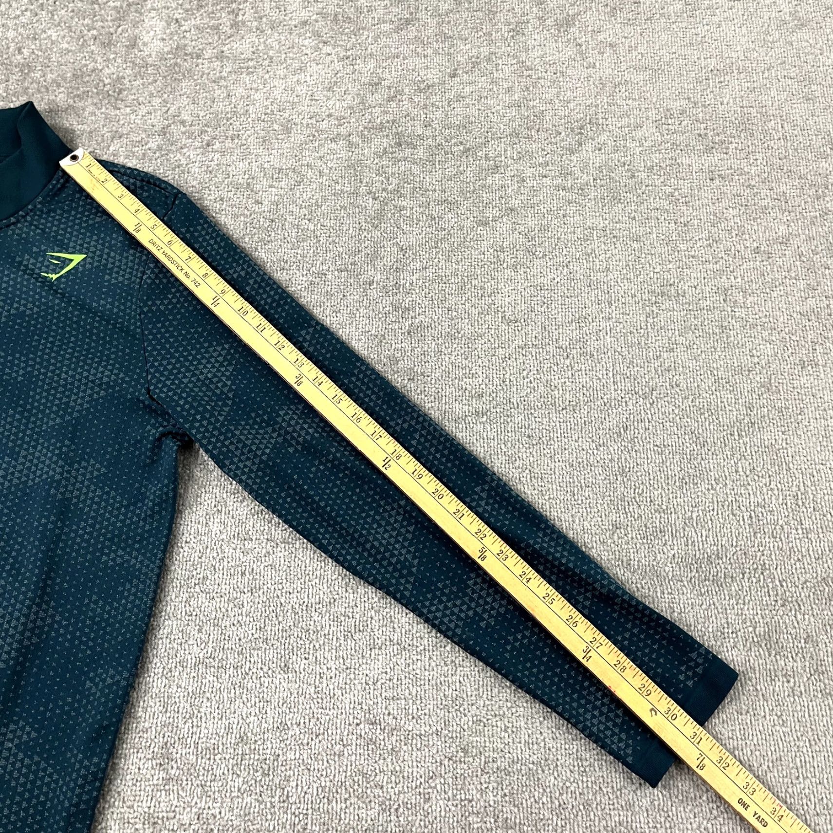 Gymshark GYMSHARK Jacket Mens XL Slim Green 1/4 Zip Pullover Seamless Sport Gym Shirt Size US XL / EU 56 / 4 - 7 Thumbnail