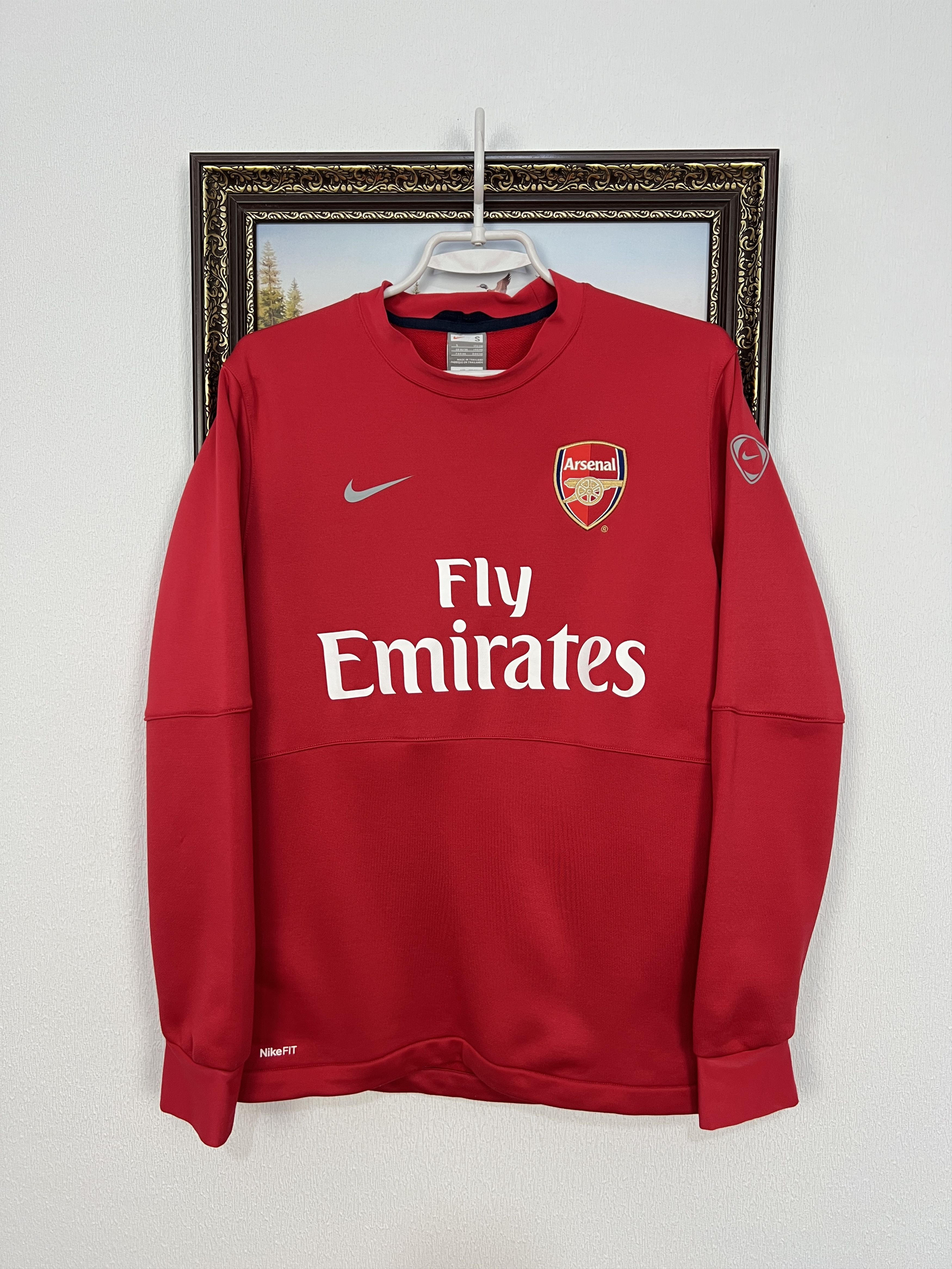 激レア Nike Arsenal O2 バーガンディ長袖スウェットXL Nike Vintage Nike Arsenal o2 Football Sweatshirt Soccer Gunners