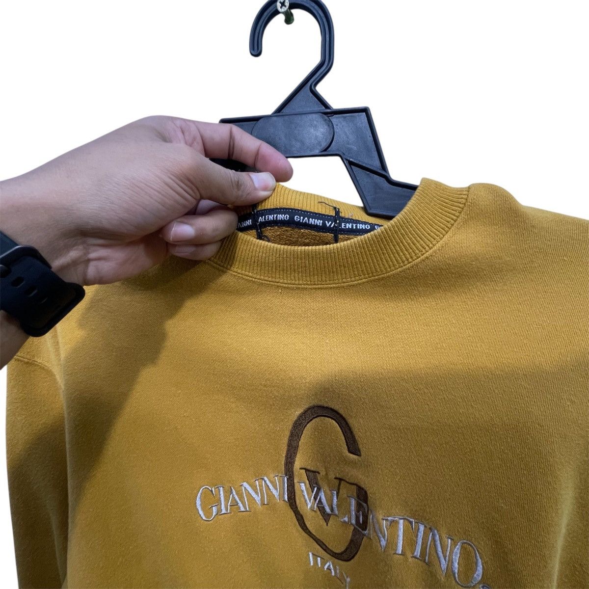 Gianni Valentino × Valentino × Vintage Vintage gianni valentino sweatshirt big logo embroidery rare Size US M / EU 48-50 / 2 - 4 Thumbnail