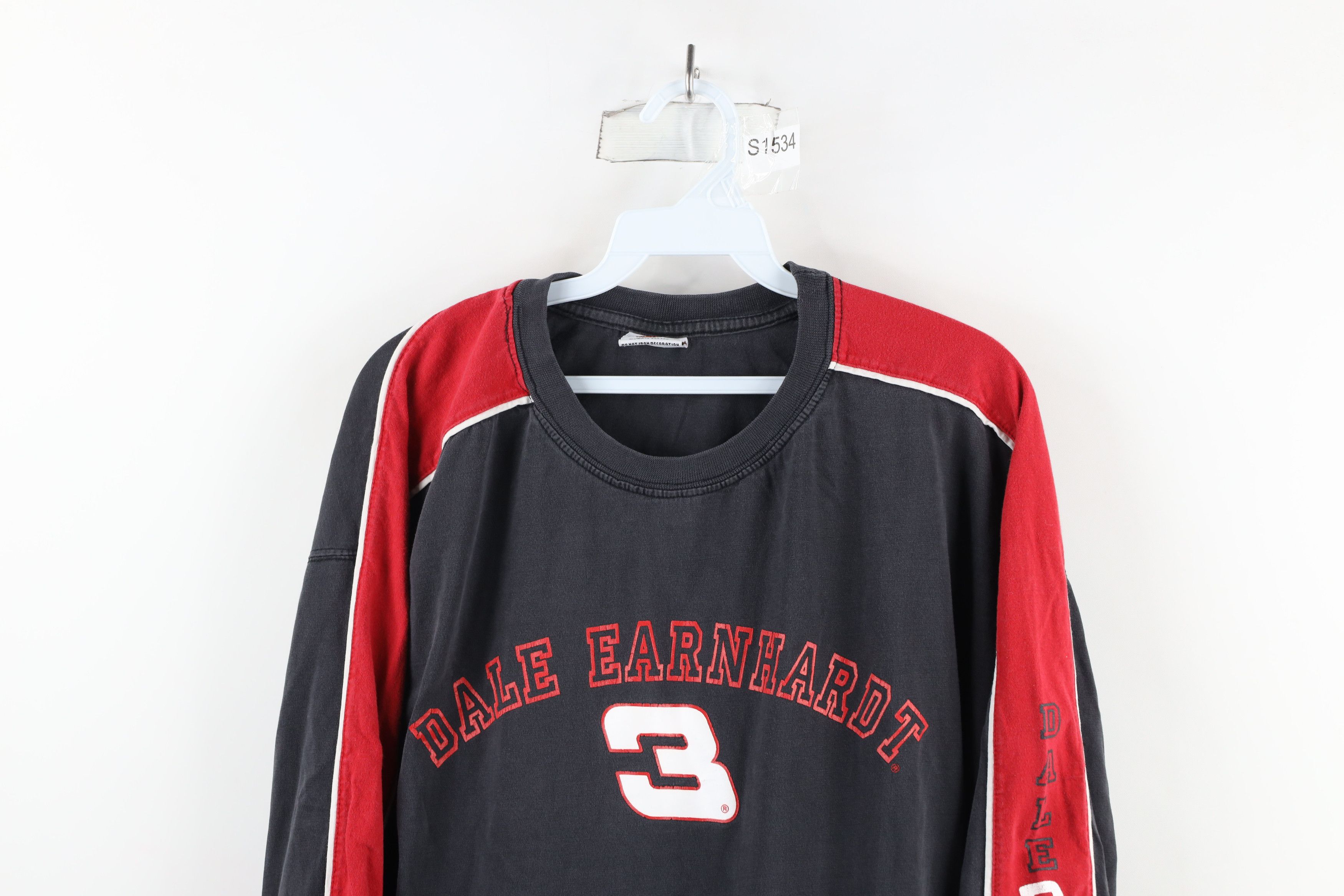 Vintage Vintage 90s NASCAR Dale Earnhardt Racing Long Sleeve T-Shirt Size US XL / EU 56 / 4 - 2 Thumbnail
