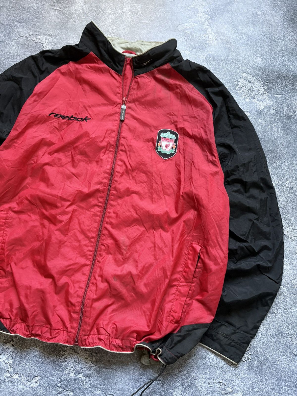 Reebok Vintage 00s Reebok FC Liverpool Football Soccer Track Jacket Size US L / EU 52-54 / 3 - 4 Thumbnail
