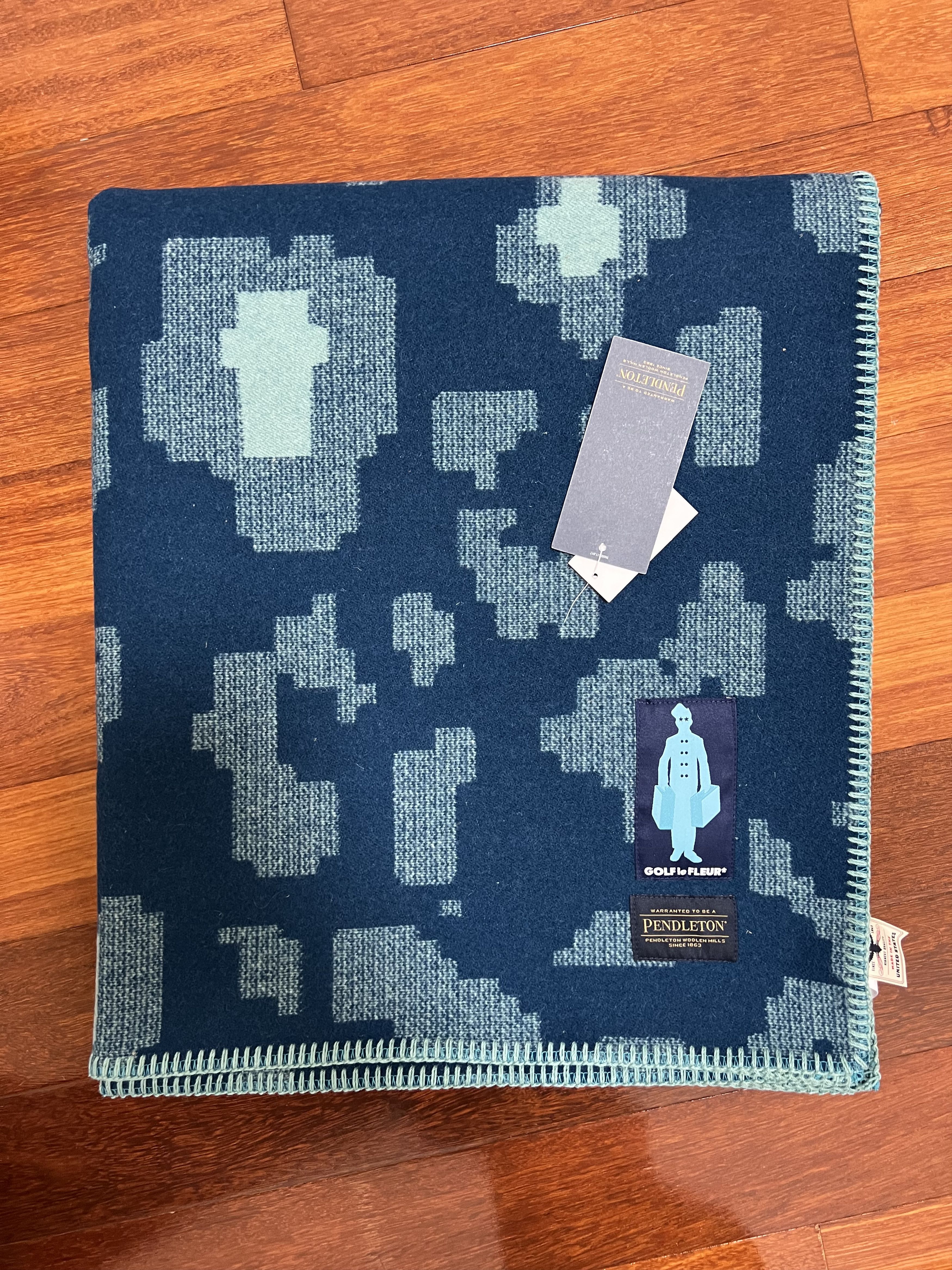 Golf le Fleur 💚 Golf Le Fleur x Pendleton Fleur Camo Jacquard Blanket NEW Size ONE SIZE - 13 Thumbnail