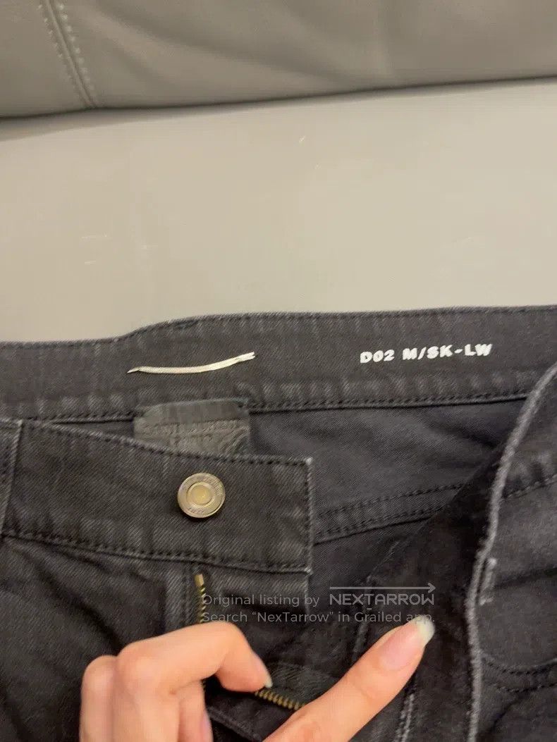 Saint Laurent Paris Saint Laurent Paris Ripped Black Denim Jeans i Size US 33 - 2 Thumbnail