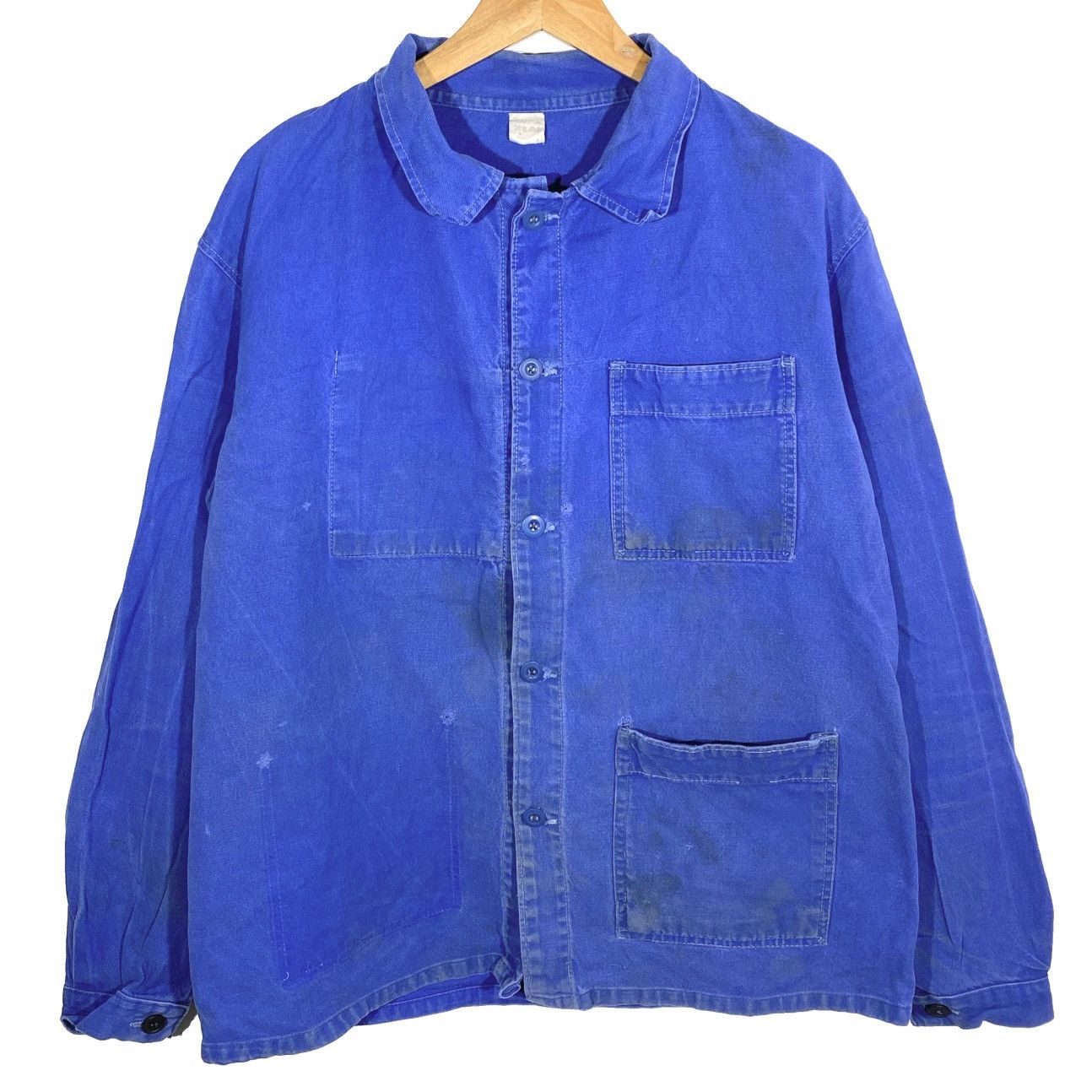 Vintage Veste Toile Travail Workwear Vintage 70’s Pigeon Voyageur Size US M / EU 48-50 / 2 - 1 Thumbnail
