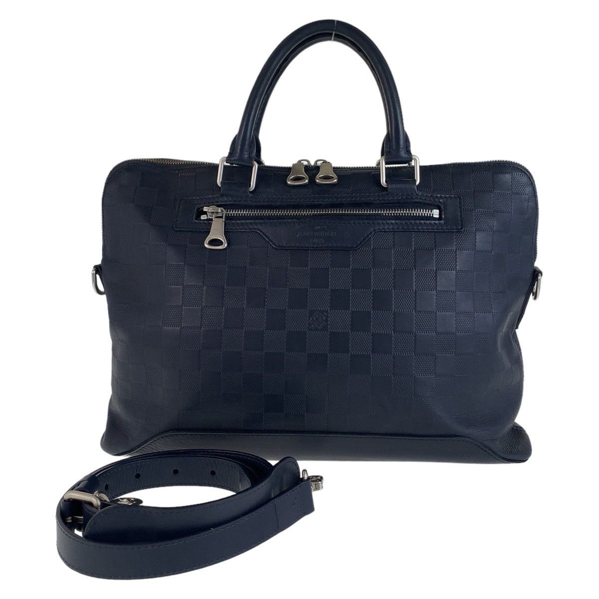 Louis Vuitton Louis Vuitton Louis Vuitton Leather Avenue Briefcase N41020 Leather Business Bag N41020 in Very Good Condition Size ONE SIZE - 1 Thumbnail