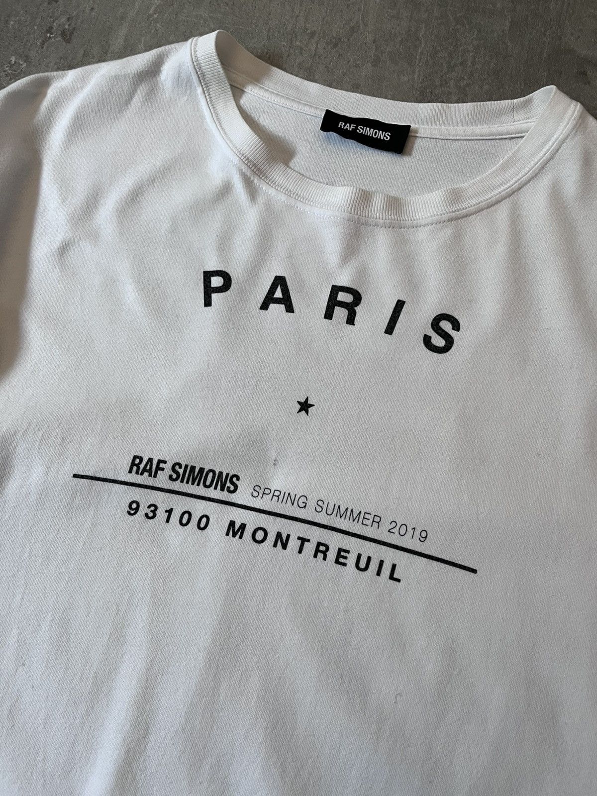 Raf Simons Raf Simons S/S 2019 Montreuil Paris T-shirt white Size US M / EU 48-50 / 2 - 3 Thumbnail