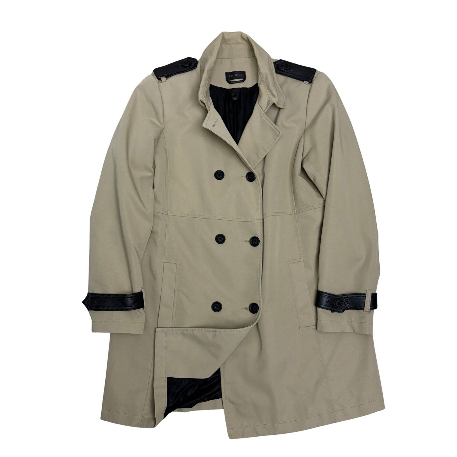Danier DANIER Italian Leather Trench Coat Business Jacket Large Size L / US 10 / IT 46 - 1 Thumbnail