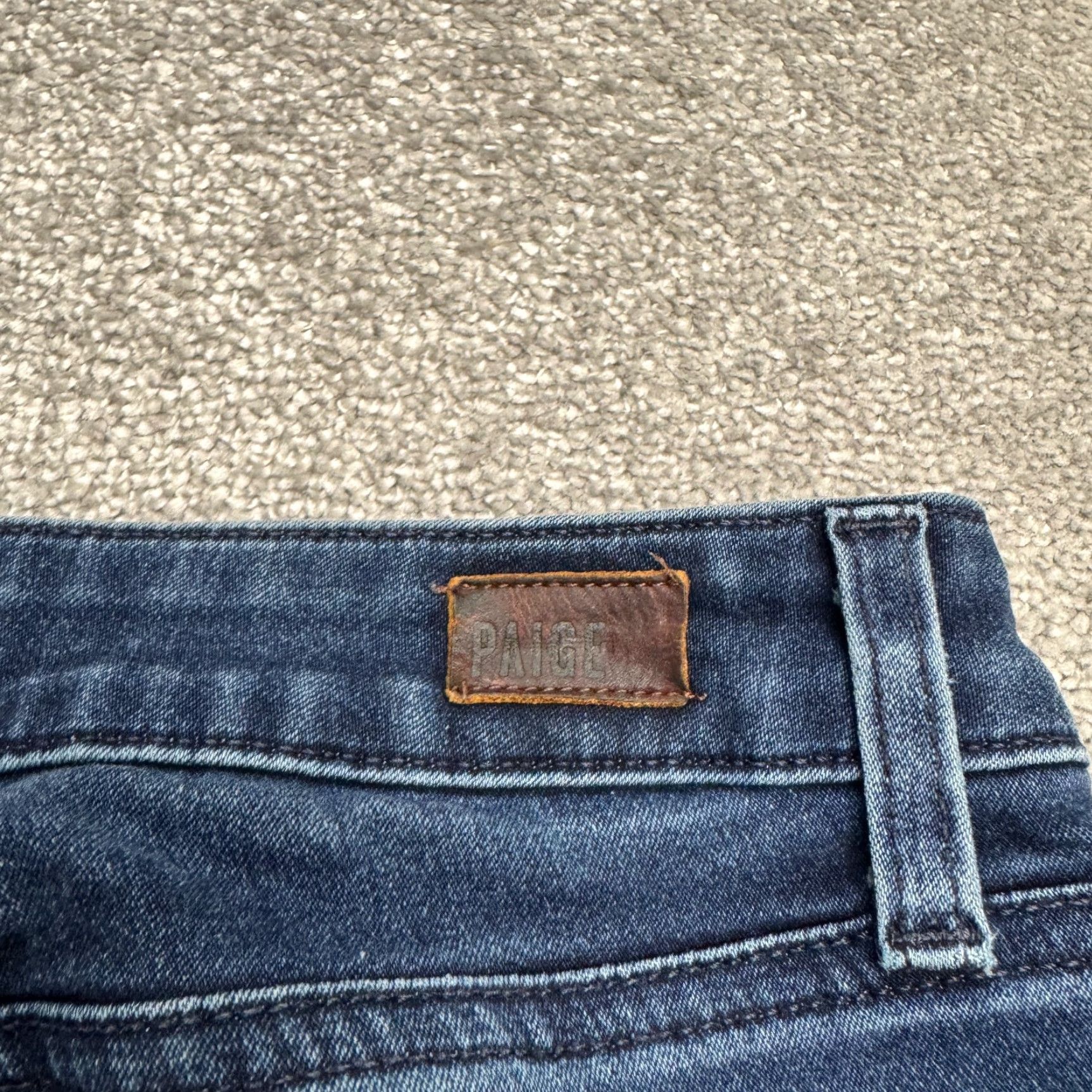 Paige Paige Verdugo Crop Denim Jeans Womens 27 Blue Dark Wash Mid Rise Jeans Size 27" / US 4 / IT 40 - 5 Thumbnail