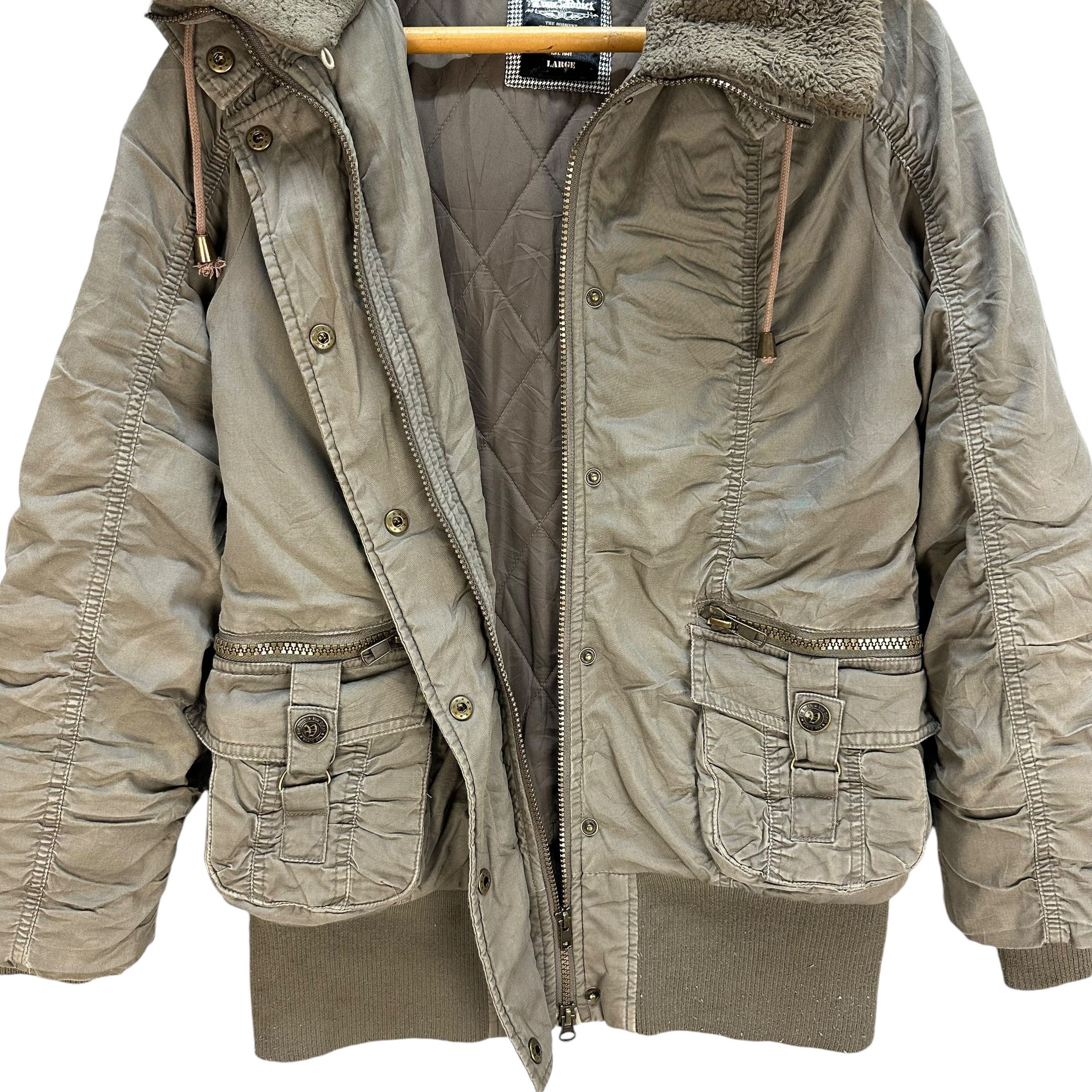 Von Dutch VON DUCTH Fur Hoodie Heavy Jacket Parka #A59-1368 Size L / US 10 / IT 46 - 10 Thumbnail