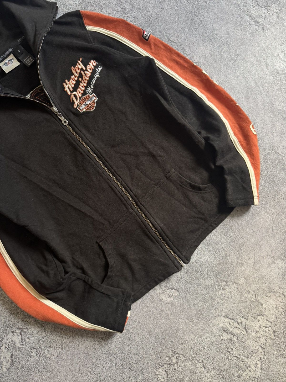 Harley Davidson Harley Davidson S zip turtleneck pullover sweater knit faded Size S / US 4 / IT 40 - 10 Thumbnail