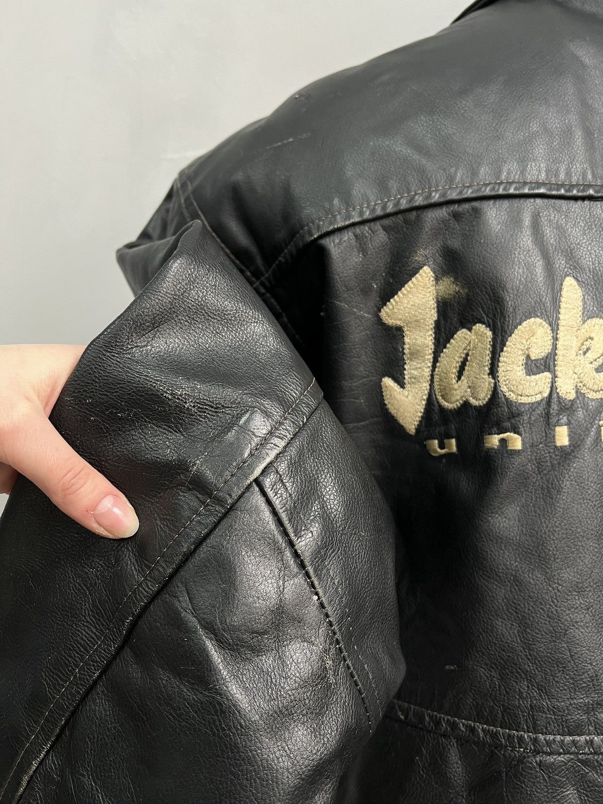 Jack & Jones Avant Garde retro schott style leather 90s jacket y2k Size US XL / EU 56 / 4 - 10 Thumbnail