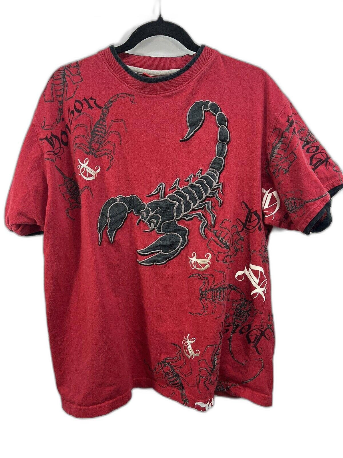 Designer Rare Paco jeans- Scorpion Red T Shirt Adult Medium, #TG Size US M / EU 48-50 / 2 - 1 Thumbnail