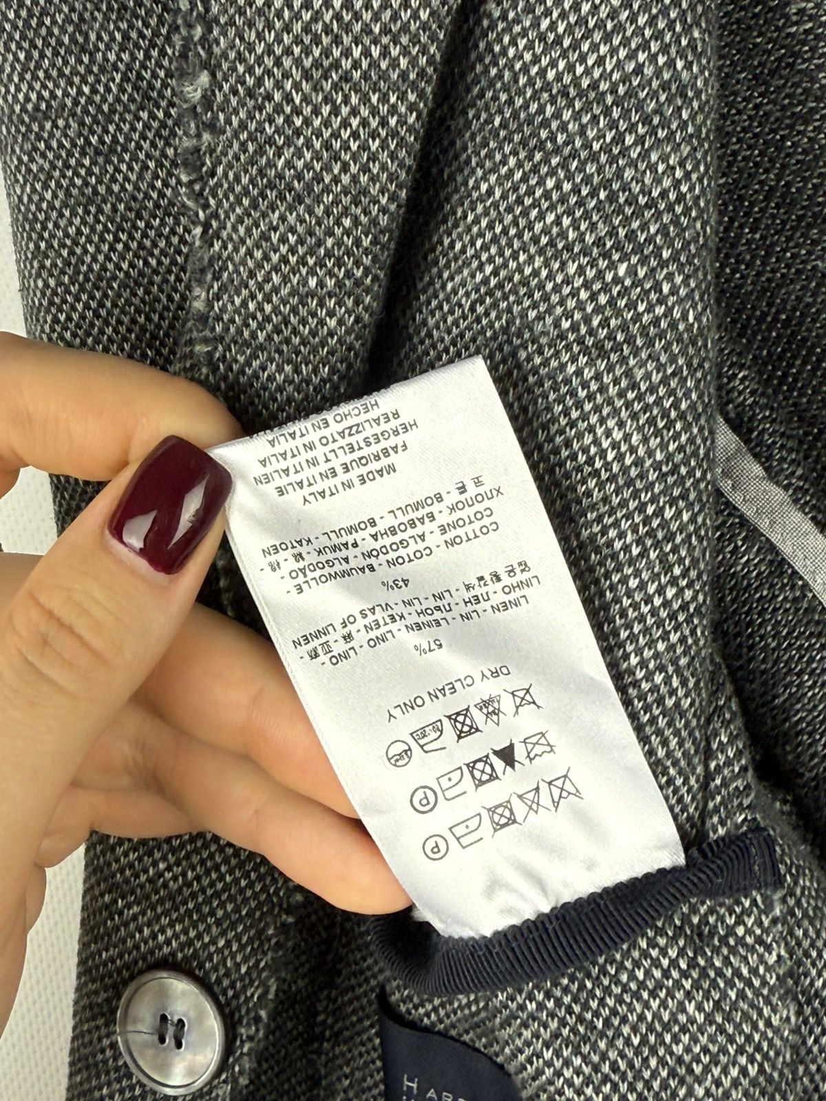 Harris Wharf London Harris Wharf London Cotton / Linen Unlined Blazer Jacket Size 38R - 21 Thumbnail