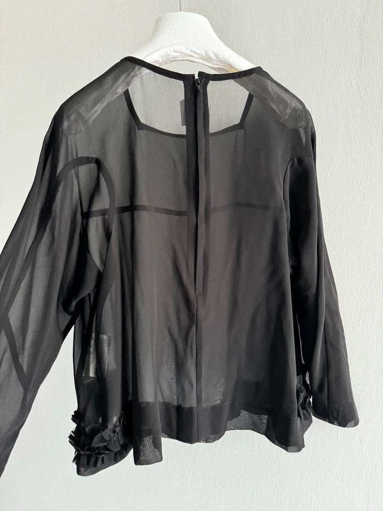 Comme des Garcons Comme Des Garcons Square neck tulle see-through top Size S / US 4 / IT 40 - 3 Thumbnail