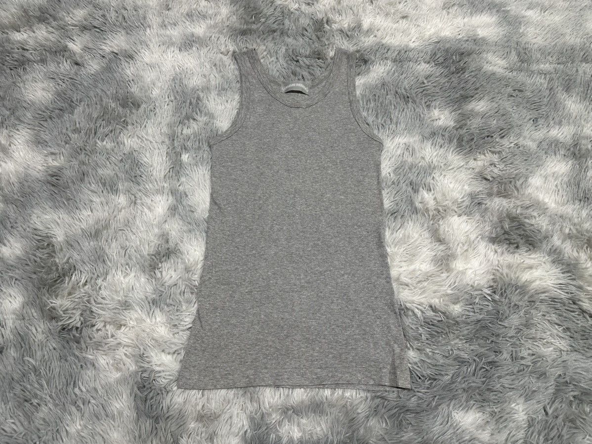 Chrome Hearts 🔥Chrome Heart Ribbed Tank Top Grey Gunze Japan Size US M / EU 48-50 / 2 - 1 Thumbnail