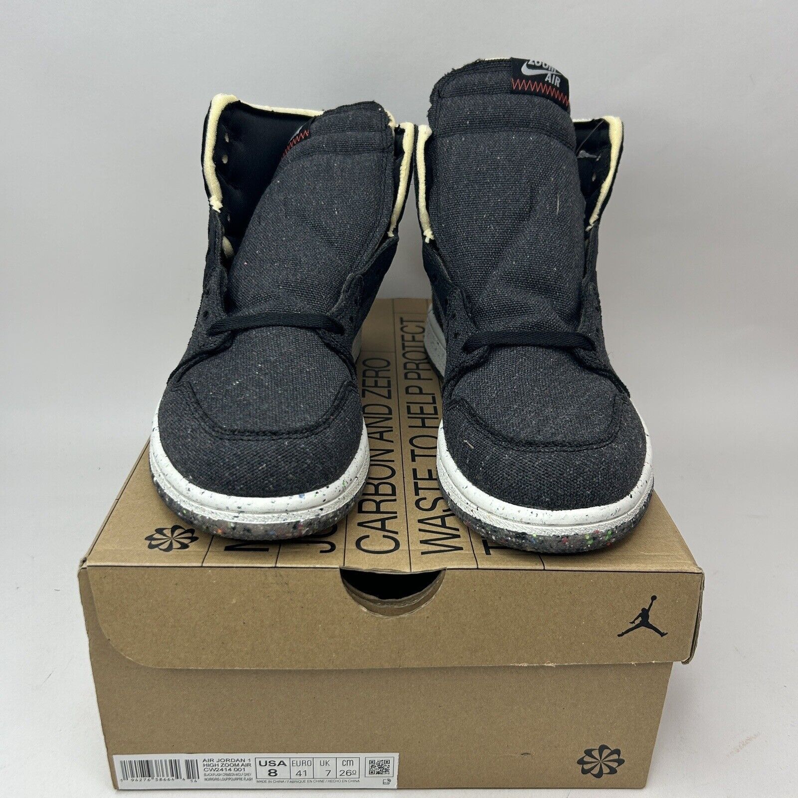 Jordan Brand Nike Air Jordan 1 Retro High Zoom “Crater/Space Hippie” 2023 Size US 8 / EU 41 - 2 Thumbnail