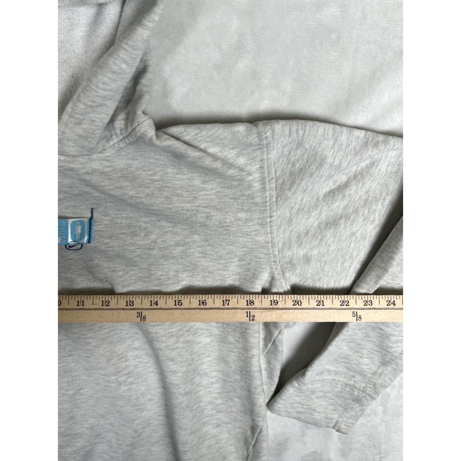 Nike VINTAGE Nike Women's Pullover Hoodie L Gray Fighter 90s Logo Hooded Oversized Regular Winter Spring Fall Gym & Training Women Size L / US 10 / IT 46 - 7 Thumbnail