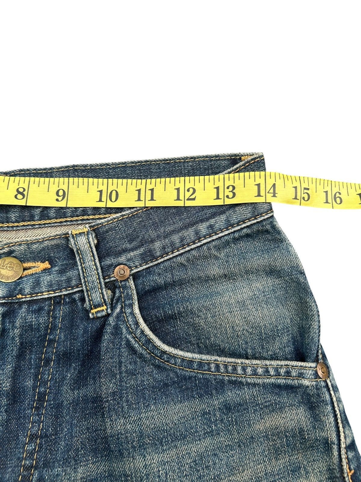 Kapital × Lee × Vintage Vintage Lee Selvedge Rusty Distressed Denim Jeans Mudwash Size US 28 / EU 44 - 17 Thumbnail