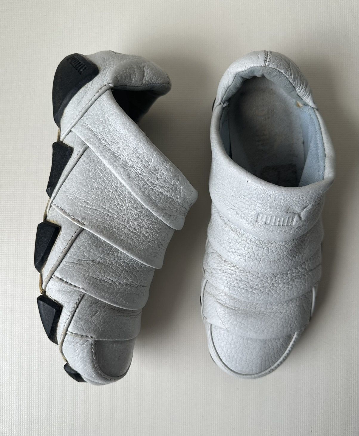 Puma Puma Satori low (2004) Leather white mules archive shoes Size US 8 / IT 38 - 3 Thumbnail