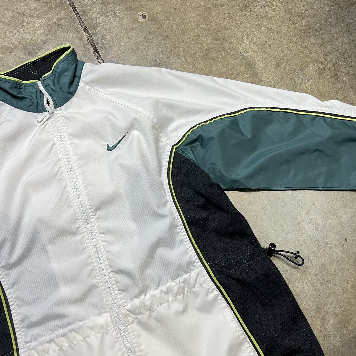 Nike × Vintage Vintage 90s Y2K Nike Mini Swoosh Windbreaker Jacket Zip Up Size US S / EU 44-46 / 1 - 4 Thumbnail
