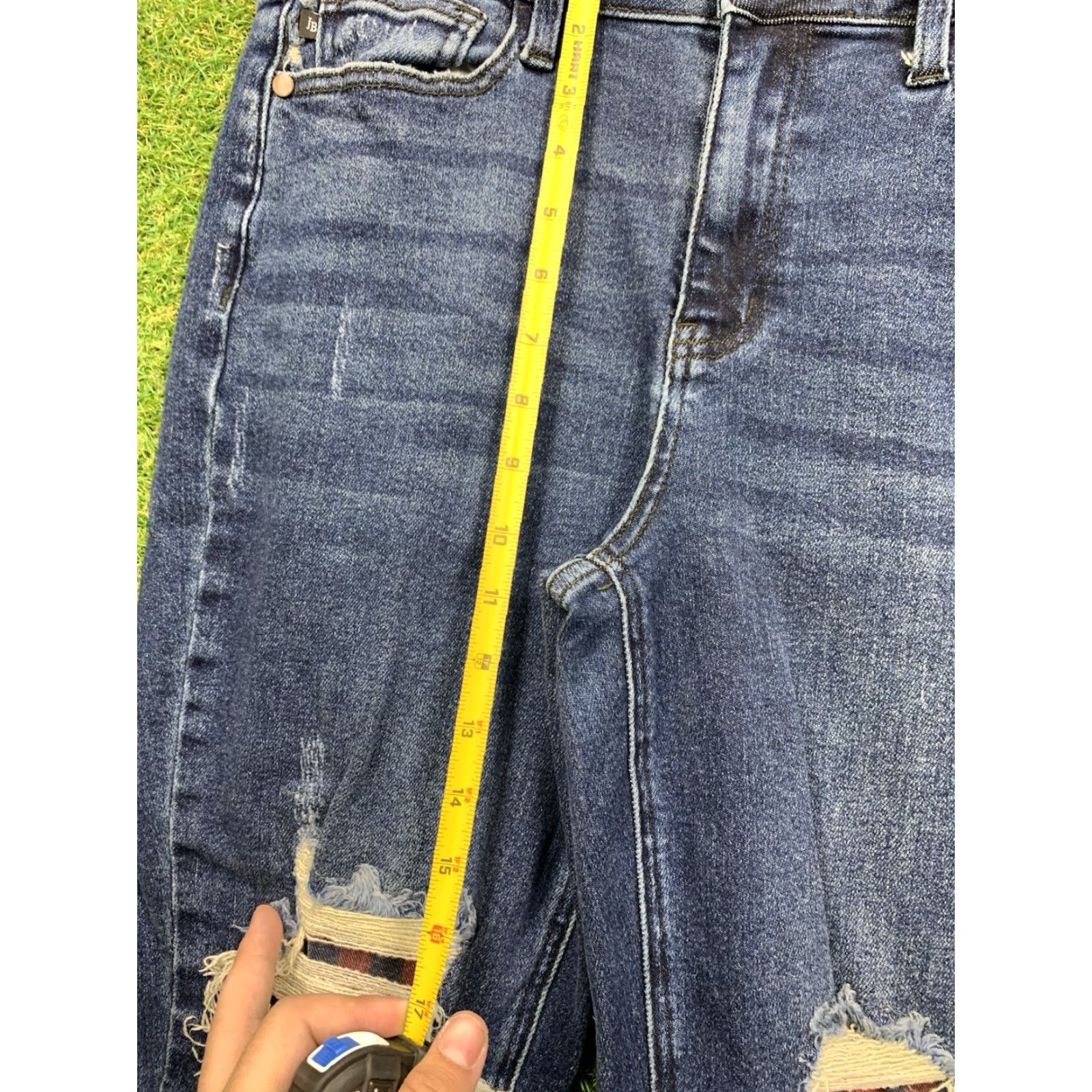 Vintage Judy Blue Jeans Womens 29 Regular Stretch Distressed 5-Pocket Blue Denim JB88706 Jeans Size 29" - 7 Thumbnail