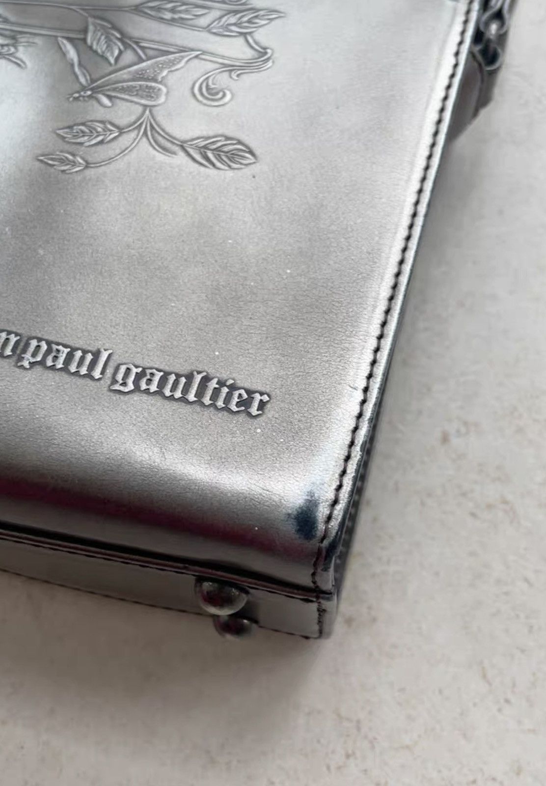 Jean Paul Gaultier Jean Paul Gaultier jpg. Vintage silver Guns N' Roses bag Size ONE SIZE - 8 Thumbnail