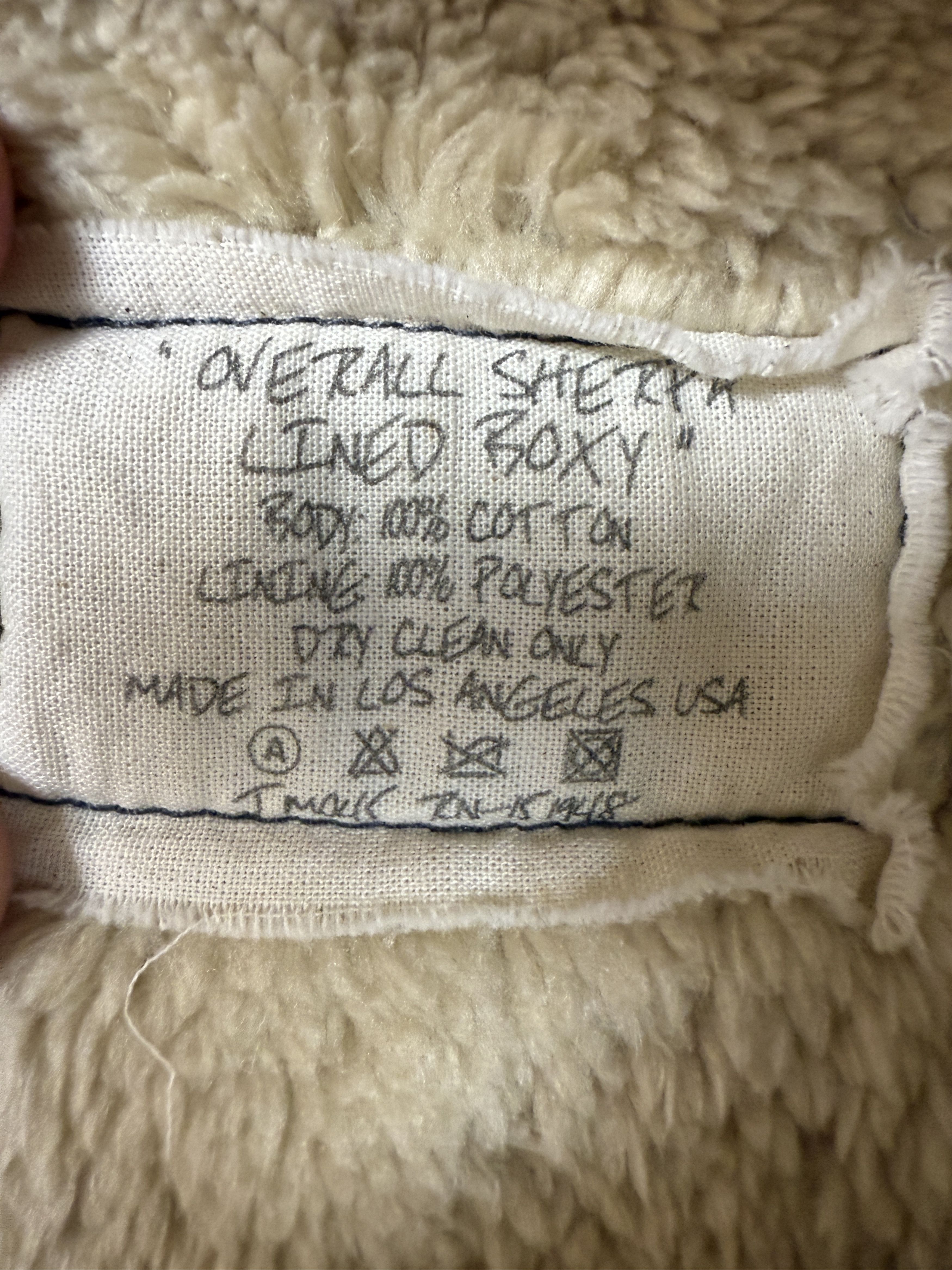 Greg Lauren $1800 Greg Lauren Overall Sherpa Lined Boxy Denim Jacket Size US L / EU 52-54 / 3 - 4 Thumbnail