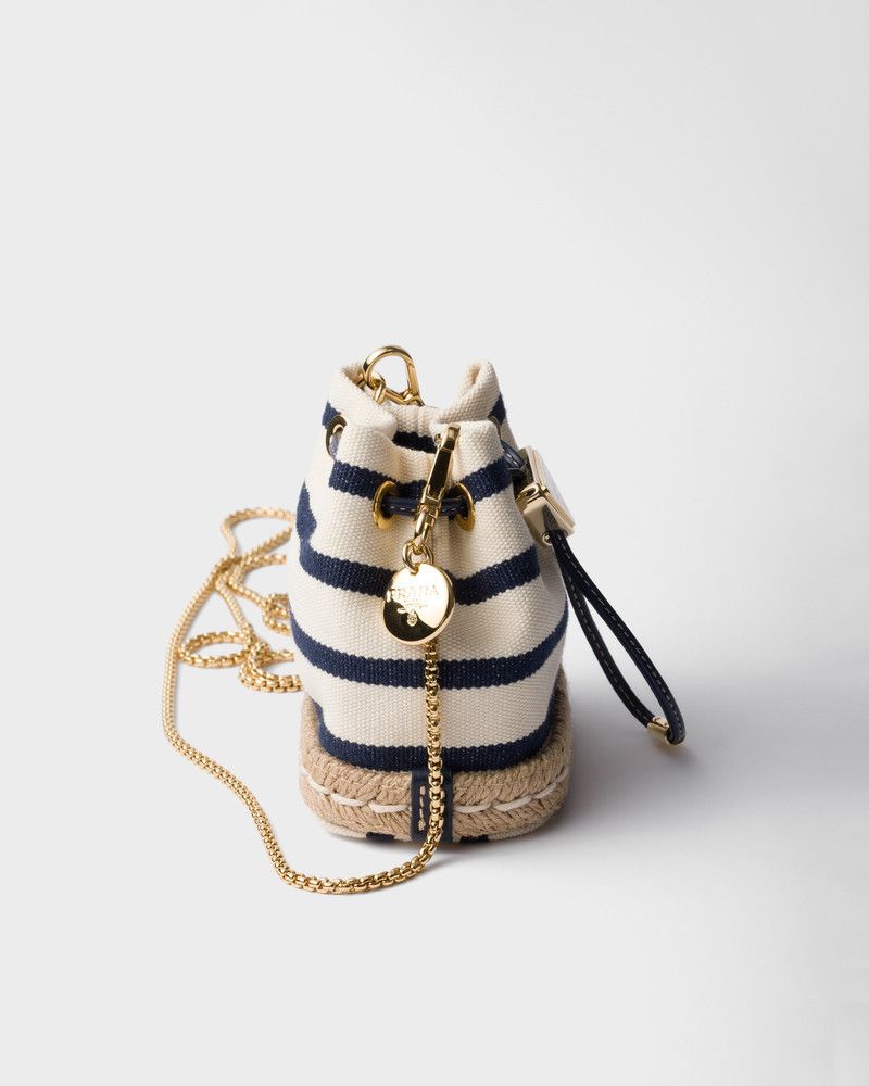 Prada o1B3y1r0526 Size: OS / Striped Fabric Mini-Pouch Multicolor Size ONE SIZE - 5 Thumbnail