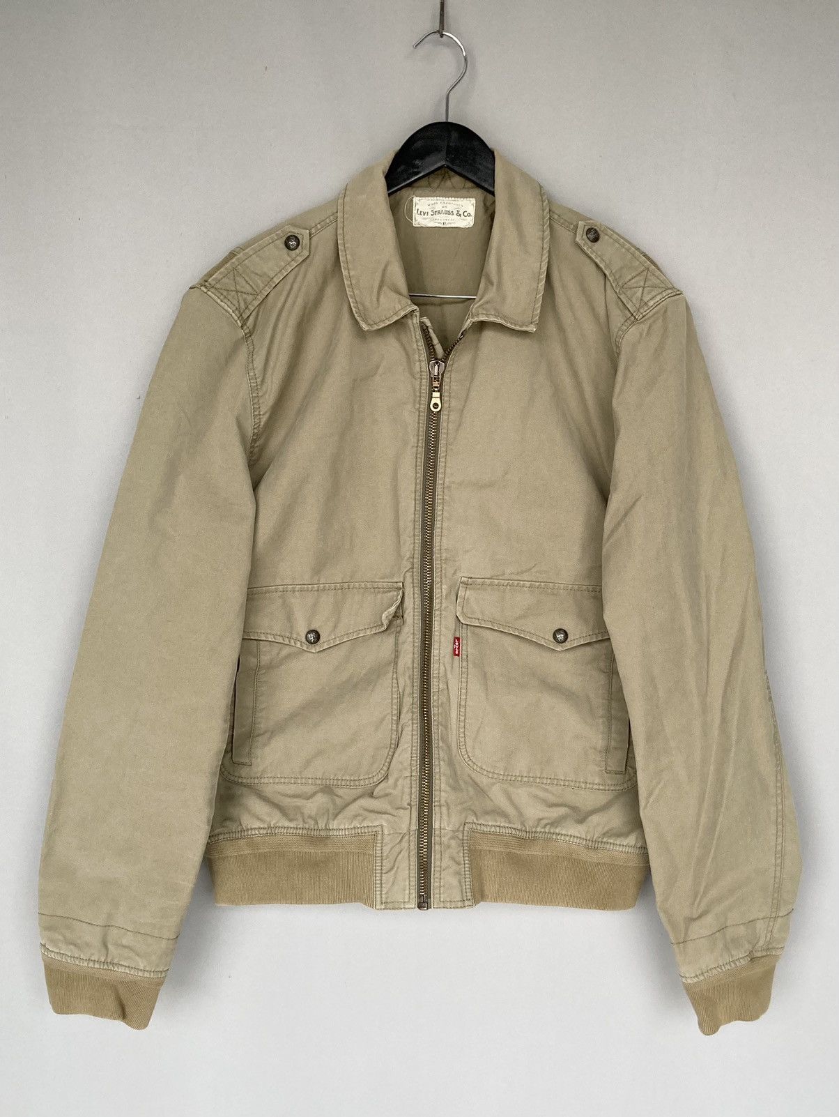 Levi's Vintage Levis A2 Type Canvas Cotton Jacket Bomber Work | Grailed