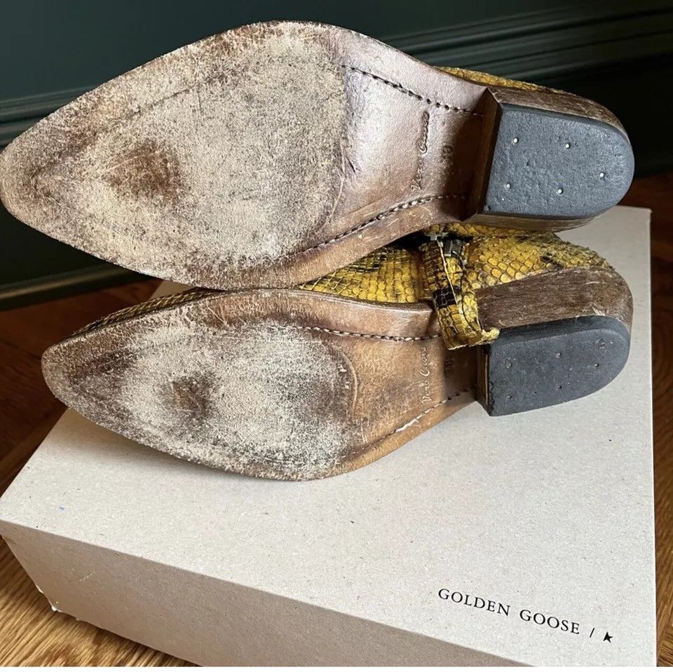 Golden Goose Golden Goose Santiago Python Print Ankle Boots Size US 5.5 / EU 38 - 7 Thumbnail