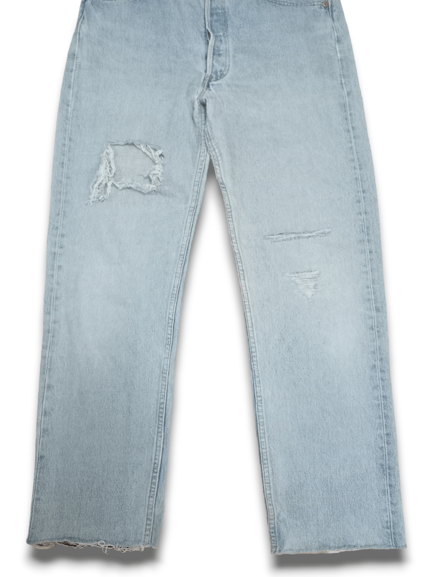 Levi's × Levi's Vintage Clothing Vintage 90s Levis 501 Distressed Loose Jeans 30x29 Size US 30 / EU 46 - 7 Thumbnail