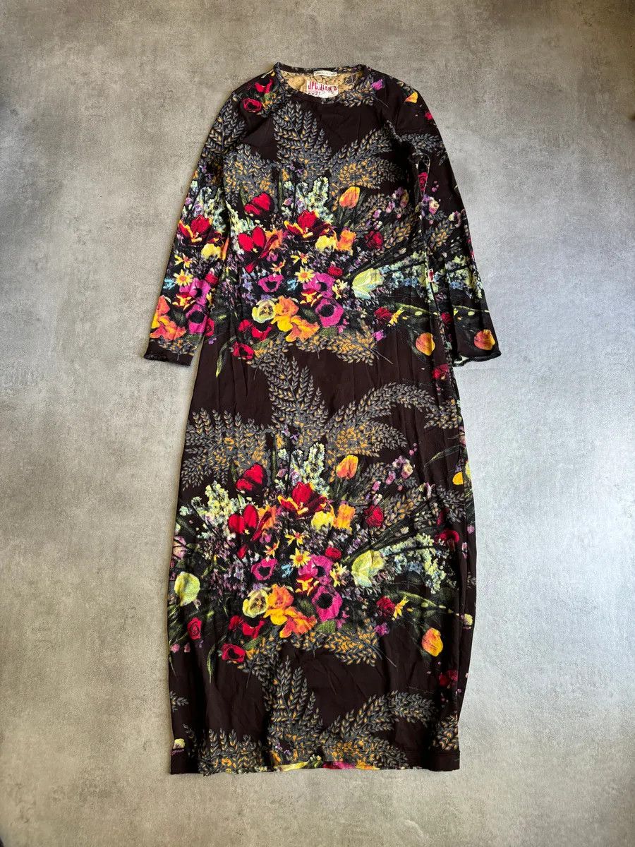Designer × Jean Paul Gaultier × Vintage SS2004 Jean Paul Gaultier Flower Distinct Italian Dress Size S / US 4 / IT 40 - 9 Thumbnail