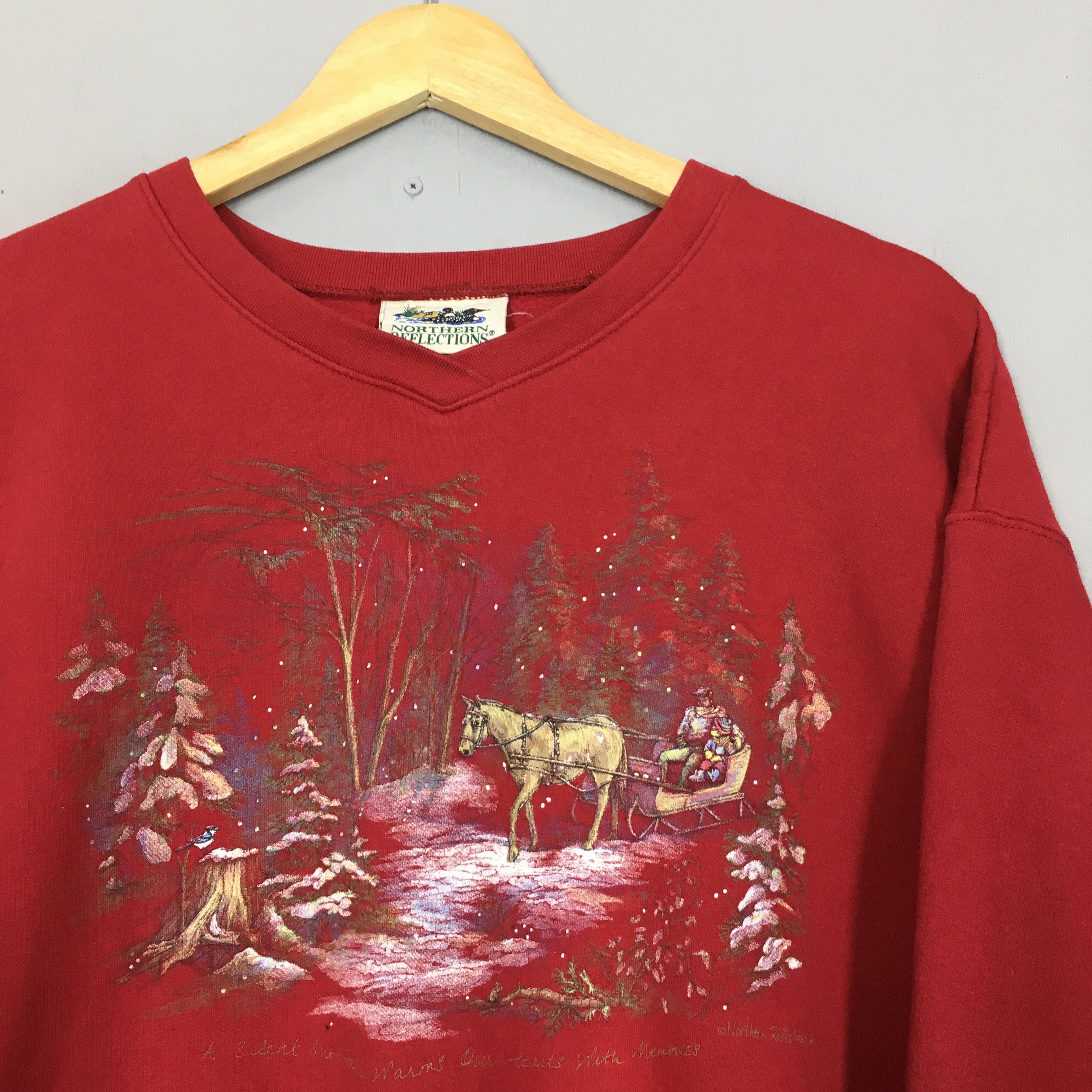 Northern Reflections Vintage Northern Reflections Canada Winter Sweatshirt XLarge Size US XL / EU 56 / 4 - 2 Thumbnail