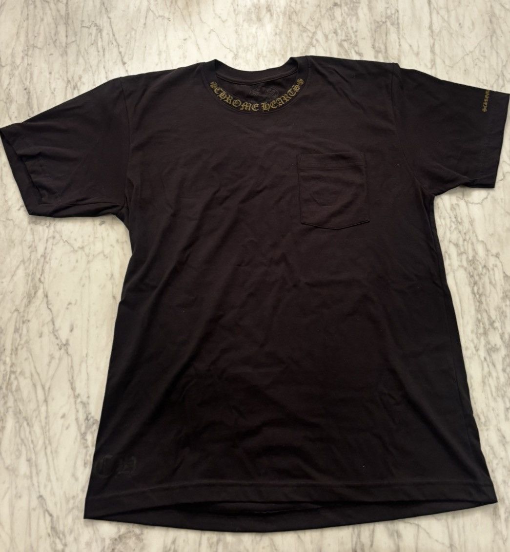 Chrome Hearts Chrome Hearts Army Green Neck Logo T-Shirt Size US L / EU 52-54 / 3 - 1 Thumbnail