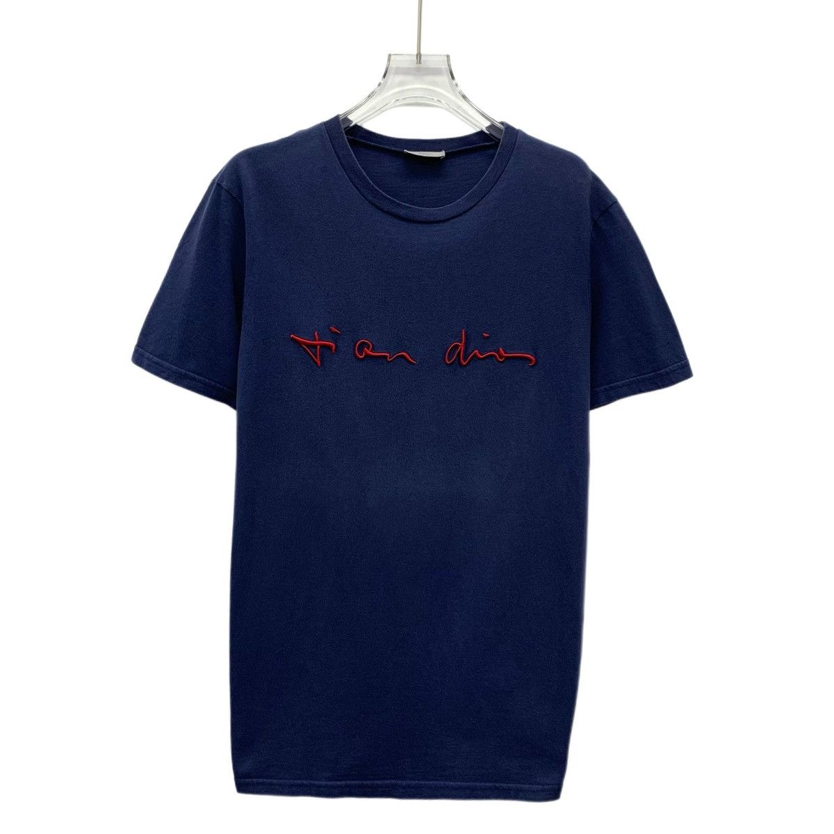 Dior Dior Dark Blue Logo Letter Embroidered Short Sleeve K26WX Size US XS / EU 42 / 0 - 1 Thumbnail