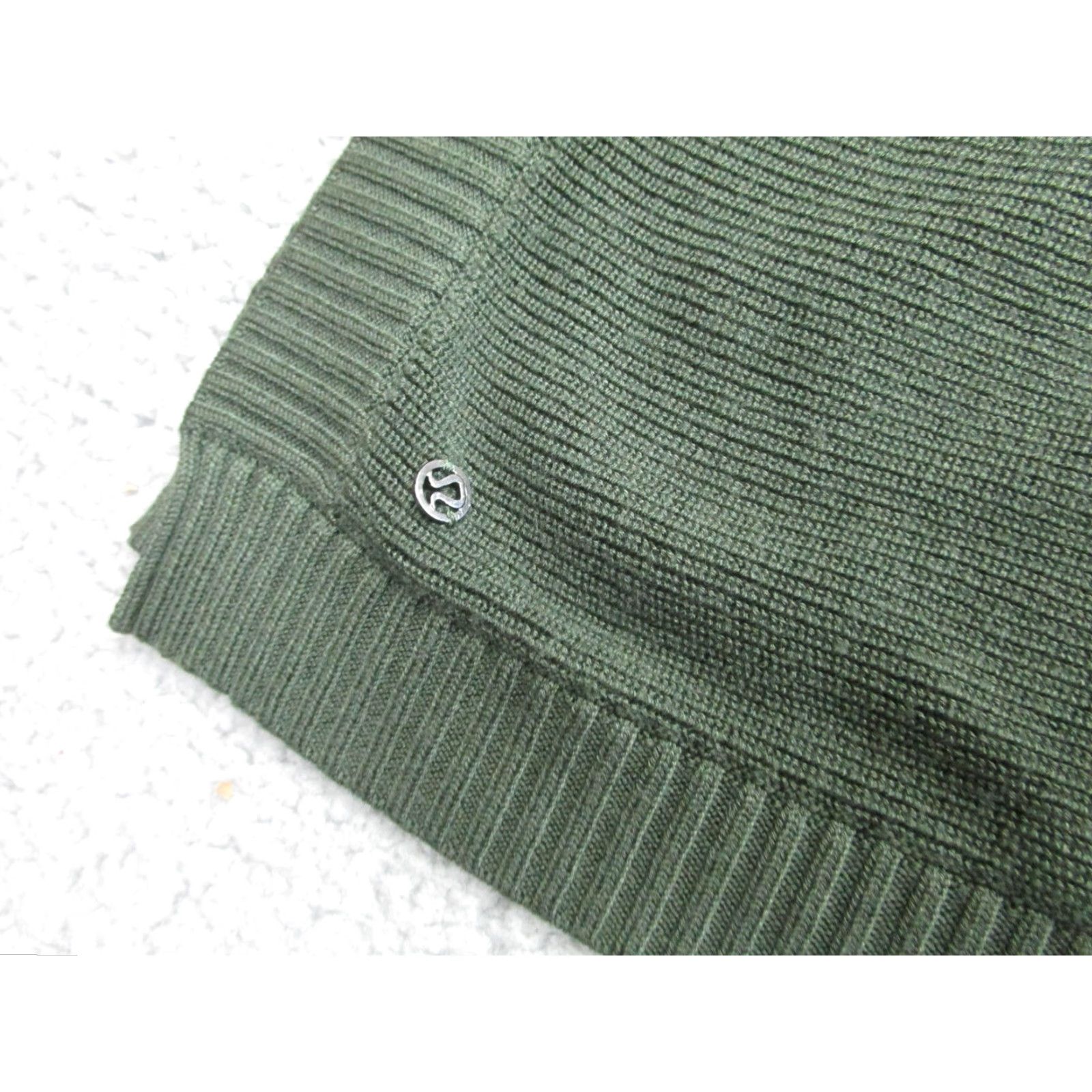 Lululemon Lululemon Shawl Womens One Size Dark Green Ribbed Knit Wrap Poncho Cape Size ONE SIZE - 6 Thumbnail