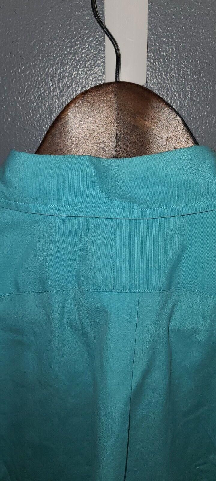 Lauren Ralph Lauren Vintage Ralph Lauren Large Light Teal Short Sleeve Button Up Size US L / EU 52-54 / 3 - 4 Thumbnail