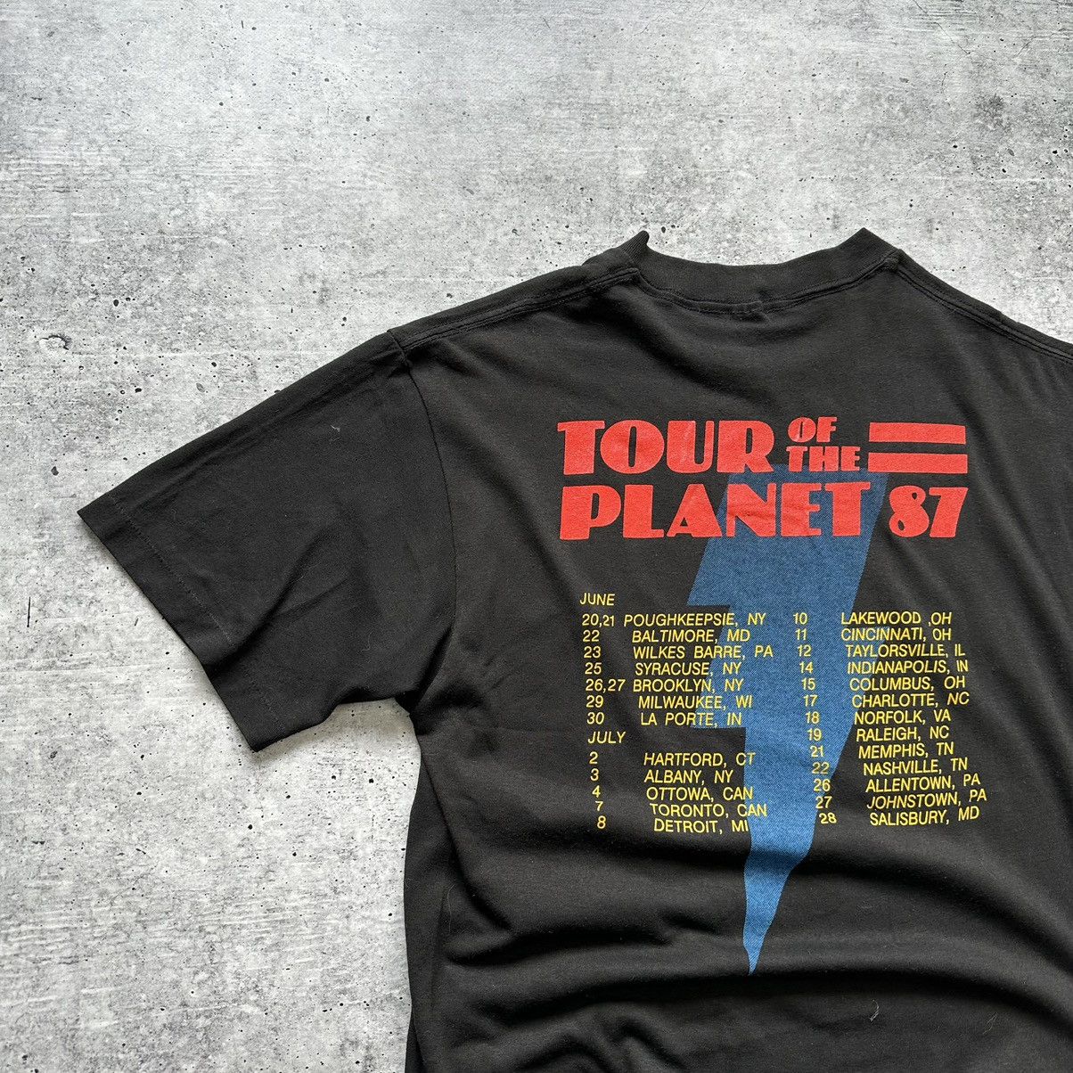 Band Tees Frehley's Comet Tour of the Planet Shirt 1987 Ace Frehley Size US M / EU 48-50 / 2 - 12 Thumbnail