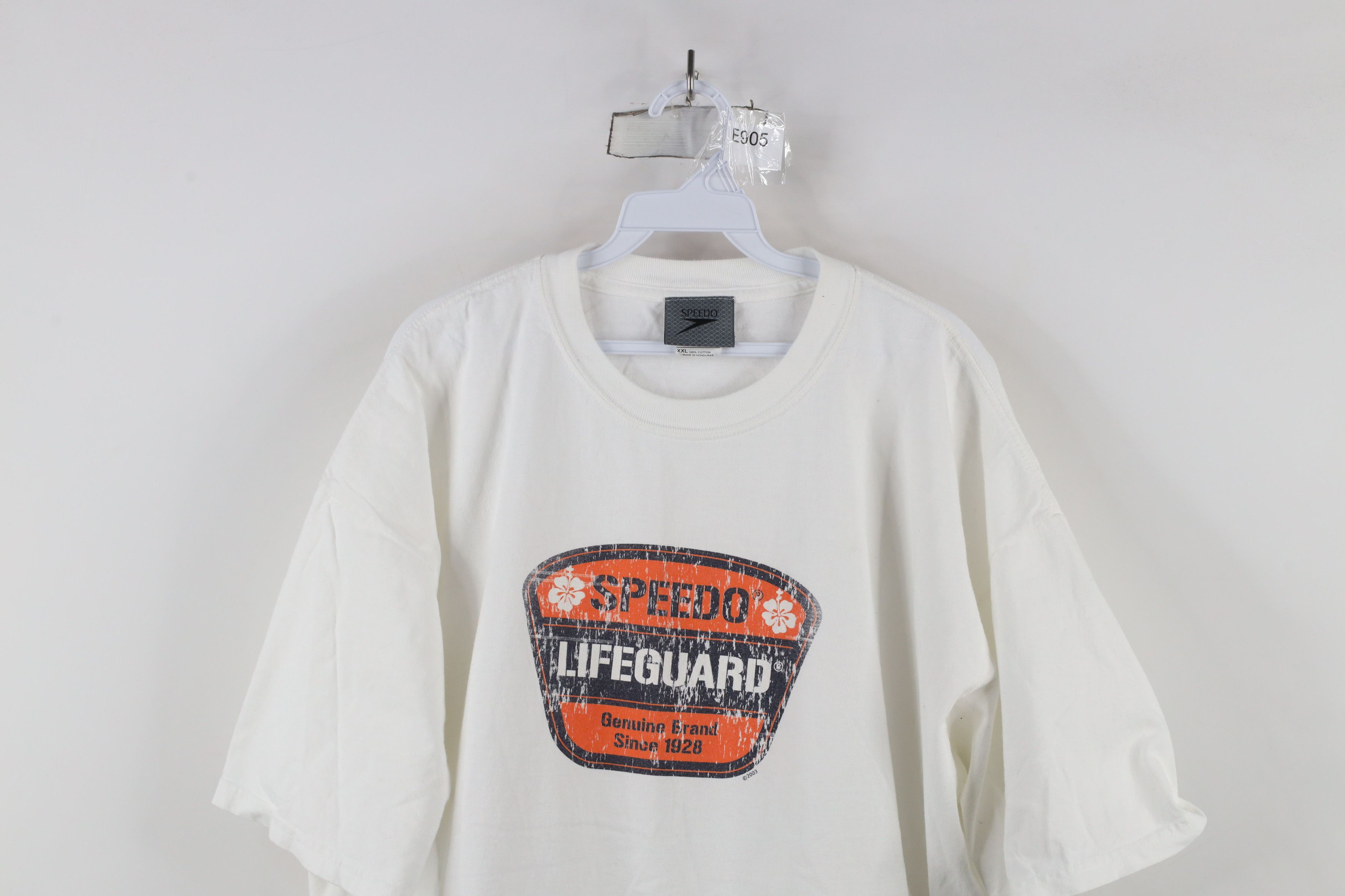 Speedo × Vintage Vintage Y2K 2003 Speedo Spell Lifeguard Short Sleeve T-Shirt Size US XXL / EU 58 / 5 - 2 Thumbnail