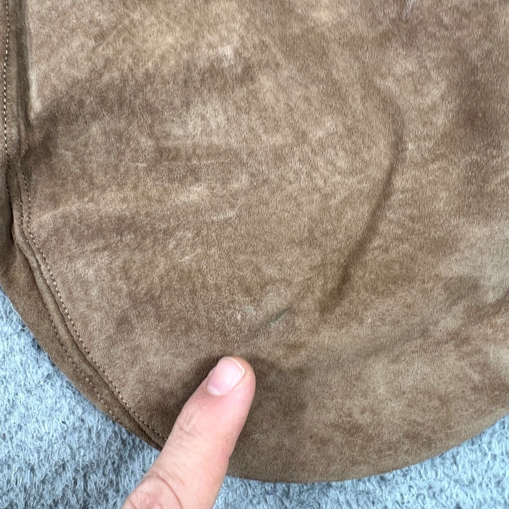 Vintage Country Gentleman Suede Newsboy Cap Hat Tan Brown Size L USA Made In USA Men Newsboy Cap Suede Brown L Men USA Size ONE SIZE - 4 Thumbnail